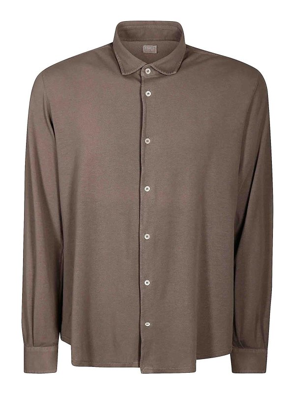 FEDELI: shirts - Robert Ml Superlight Piquet Fr