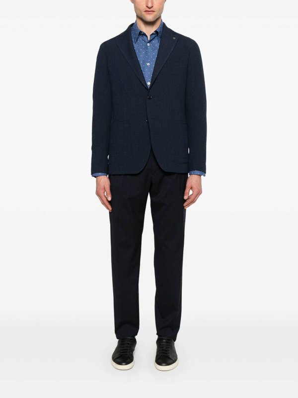 カジュアルパンツ - ブルー shop online: TAGLIATORE