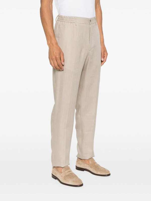 The Best Shops TAGLIATORE: casual trousers - Pants Beige