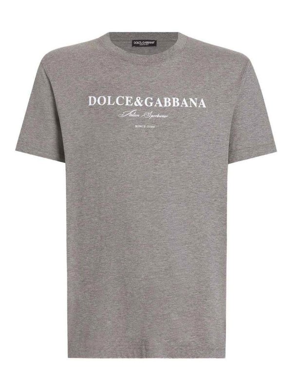 DOLCE & GABBANA: T-shirts - T-Shirt - Gris