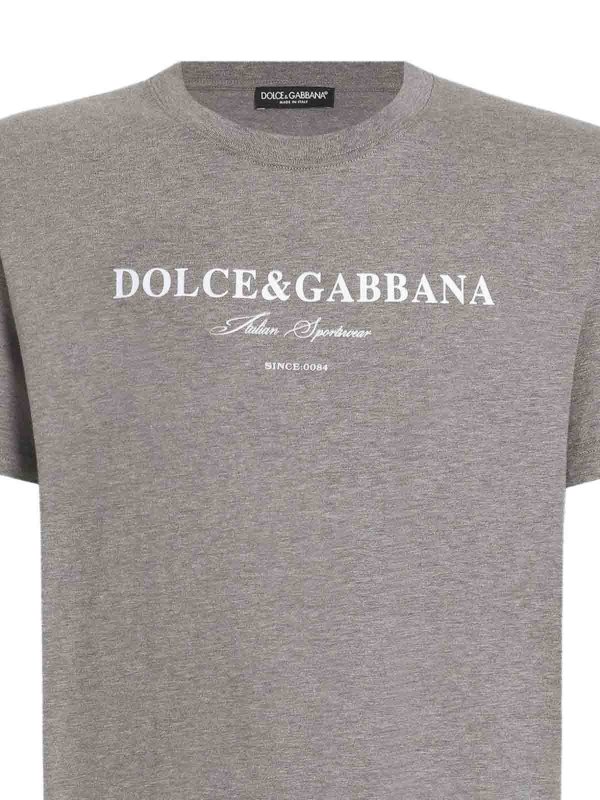 DOLCE & GABBANA: T-shirts online - T-Shirt - Gris