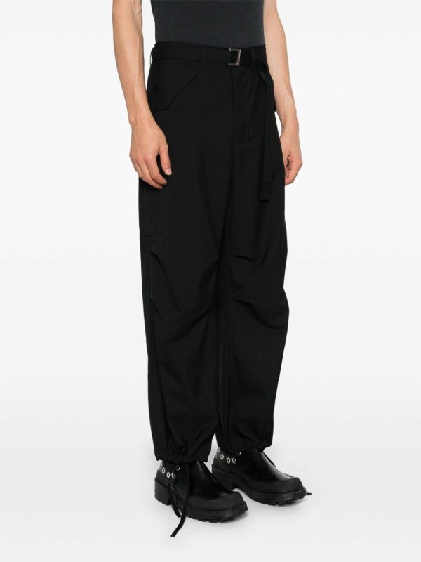 Sacai: トラウザーショーツ online - ショートパンツ - 黒