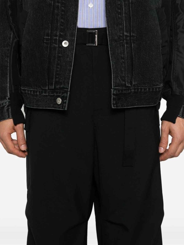 The Best Shops Sacai: トラウザーショーツ - ショートパンツ - 黒