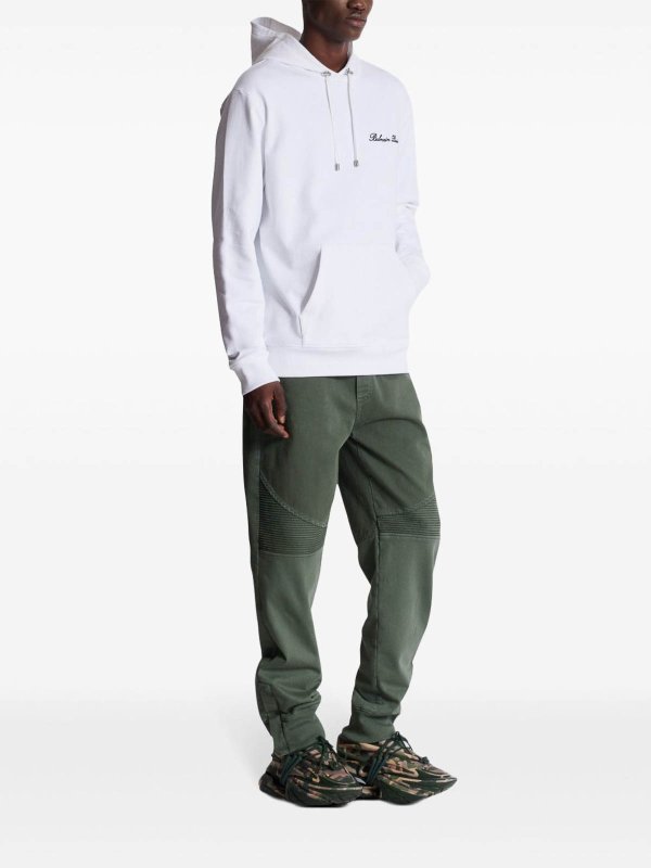 The Best Shops Balmain: Sweatshirts und Pullover - Sweatshirt - Weiß