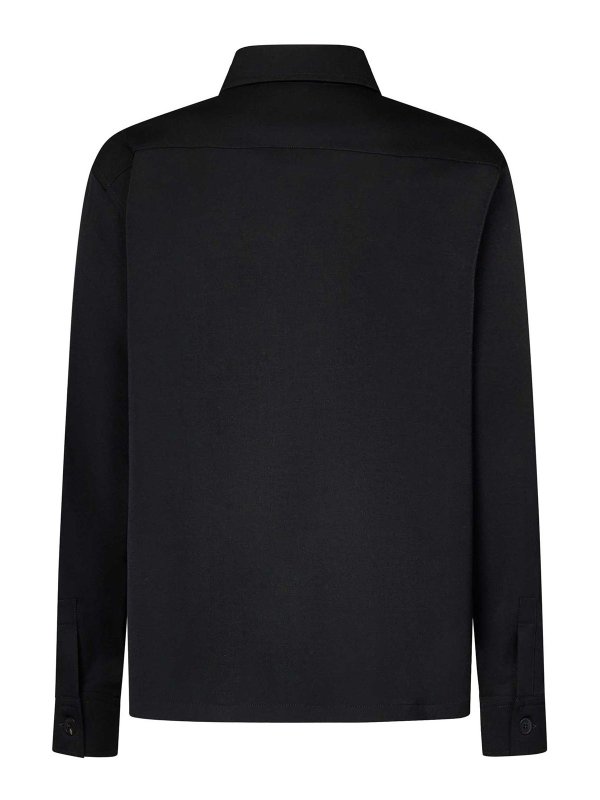 BALMAIN バルマン 長袖シャツ39 バルマン BALMAIN 長袖 シャツ ダメージ加工 スナップボタンダウン