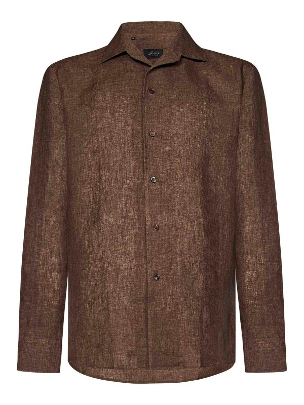 BRIONI: Hemden - Hemd - Braun