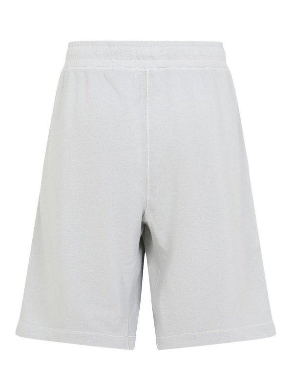 C.P. COMPANY: Trousers Shorts online - Light Gray Cotton Shorts