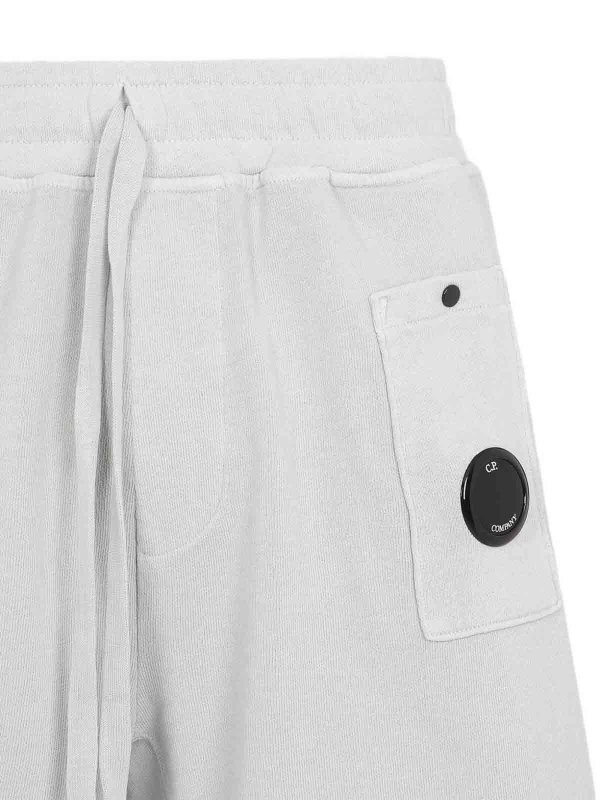 The Best Shops C.P. COMPANY: Trousers Shorts - Light Gray Cotton Shorts