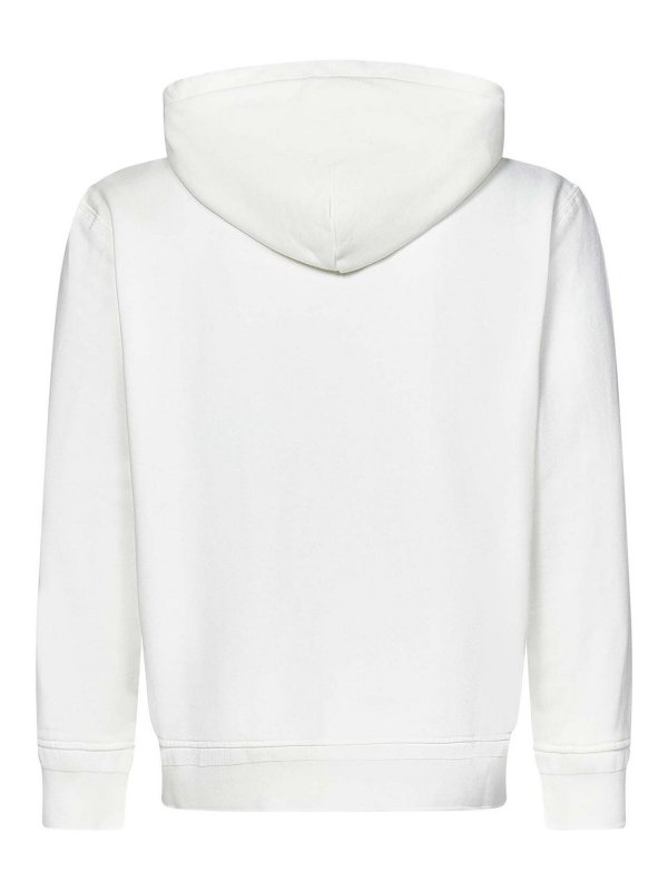 パーカー・フーディ C.P. COMPANY Men Hoodies 18CMSS044A005086W 103 White C.P. Company - Cotton hoodie C.P. Company