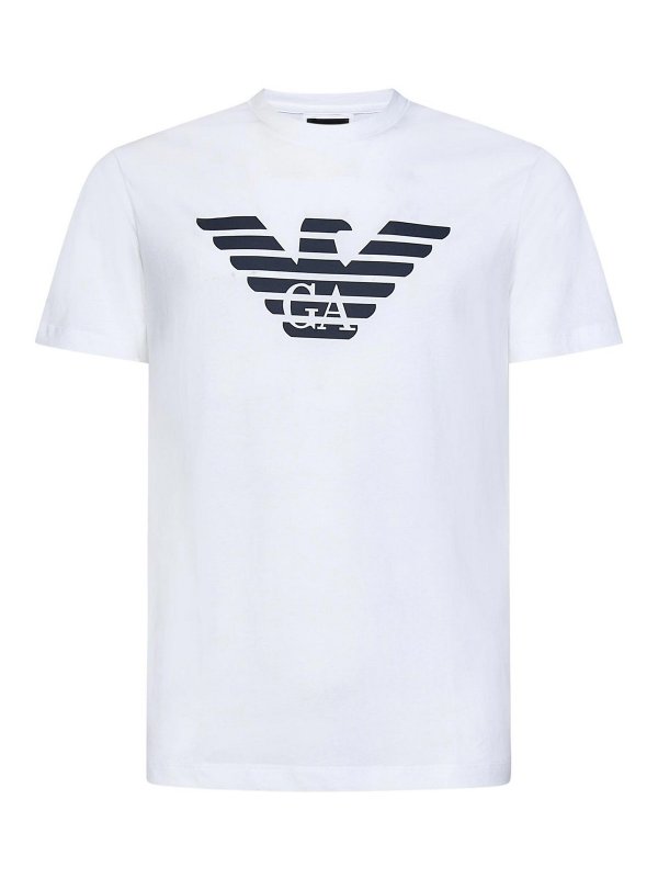 EMPORIO ARMANI: T-shirts - T-Shirt - Weiß
