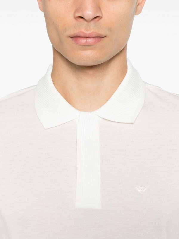 Poloshirt - Weiß shop online: EMPORIO ARMANI