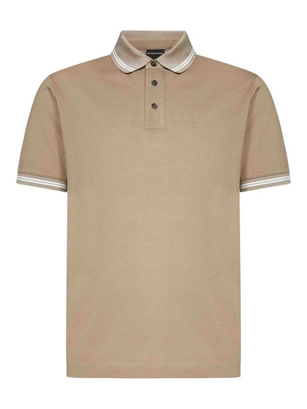 EMPORIO ARMANI: Poloshirts - Poloshirt - Beige