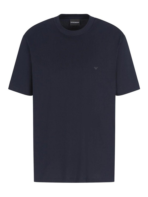 EMPORIO ARMANI: T-shirts - T-Shirt - Blau