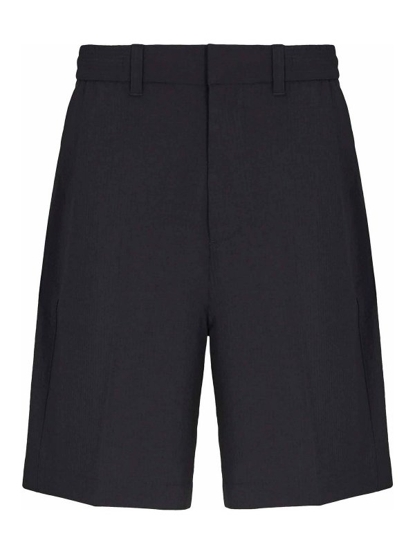 EMPORIO ARMANI: トラウザーショーツ - ショートパンツ - ブルー