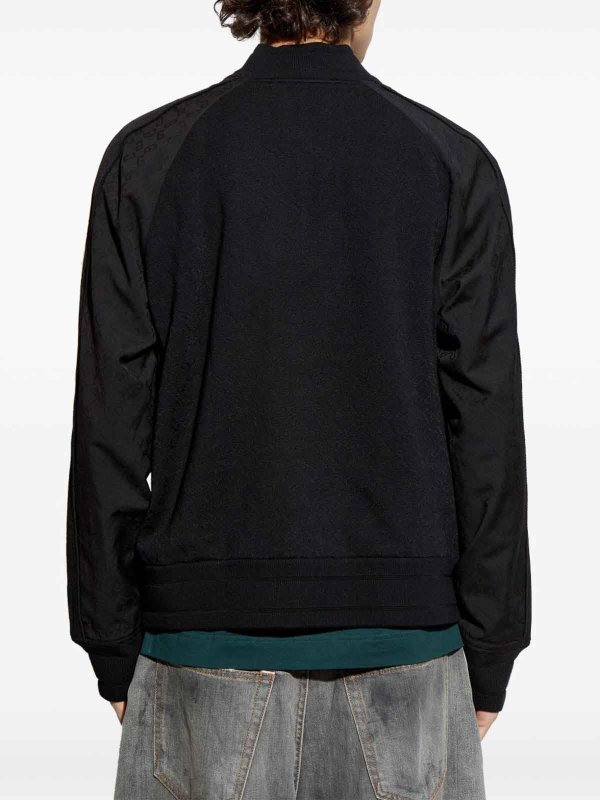 The Best Shops GIVENCHY: casual jackets - Jacquard Wool Blend Knit Varsity Jacket