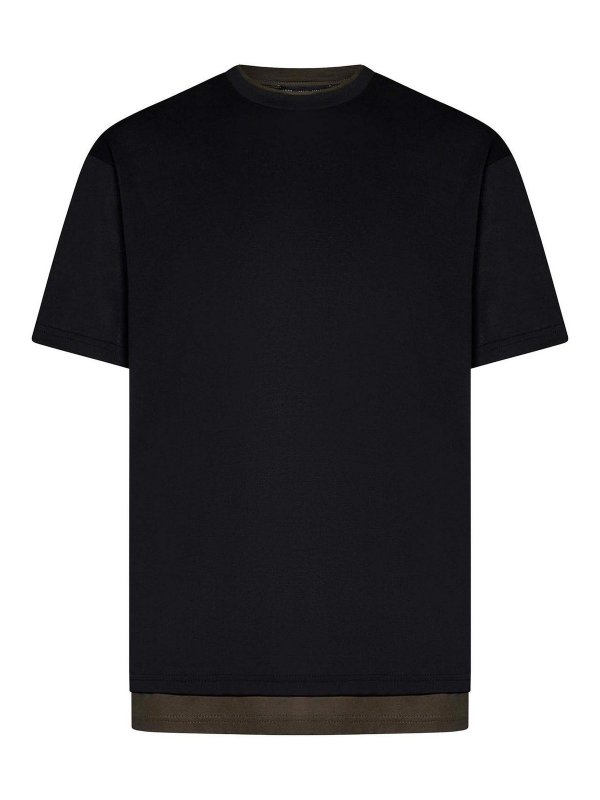 LOW BRAND: t-shirts - Layered-Effect Jet T-Shirt