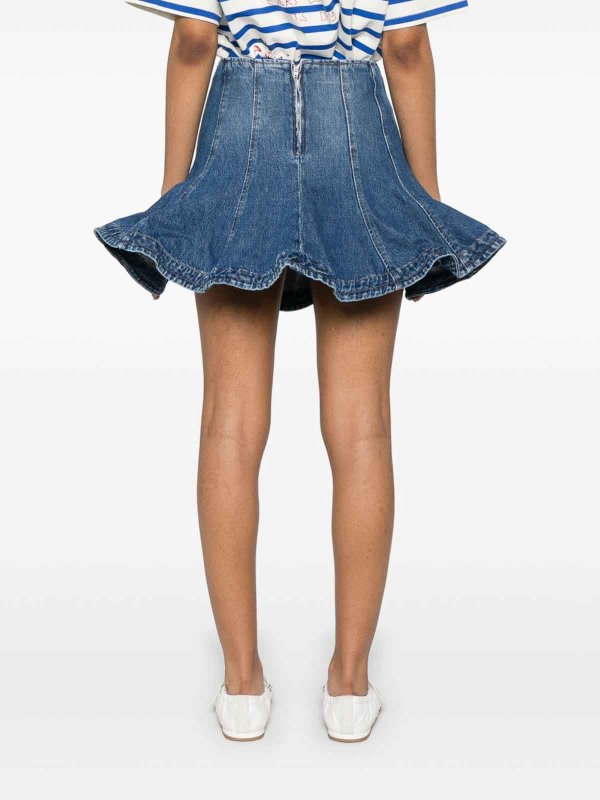 The Best Shops m.s.g.m.: mini skirts - Mini Skirt In Faded Blue Cotton Denim