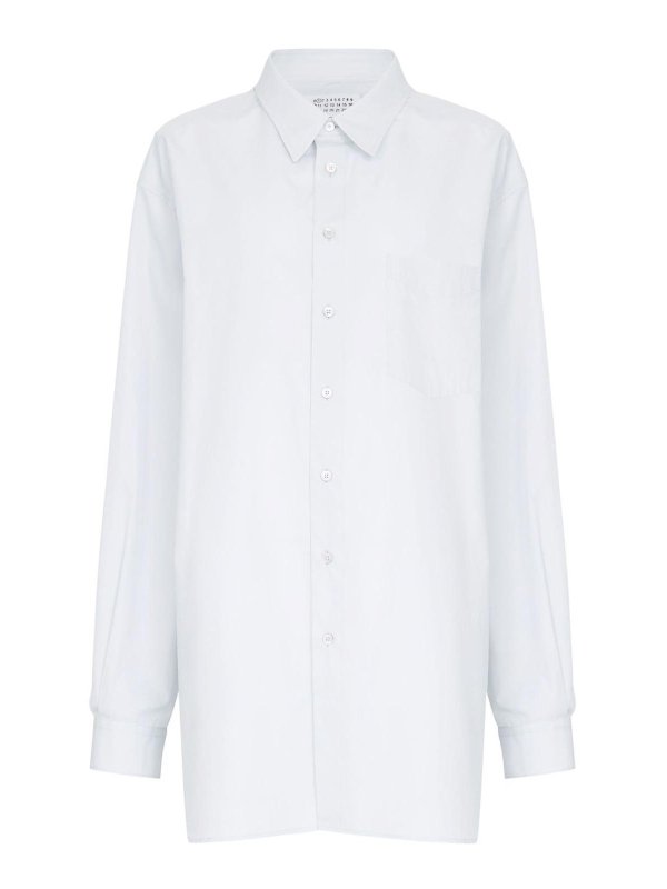 Maison Margiela: シャツ - シャツ - ブルー