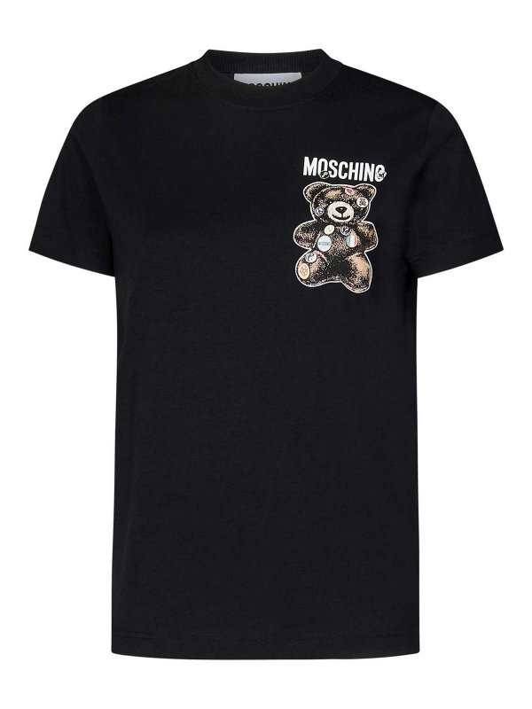 MOSCHINO: Camisetas - Camiseta - Negro
