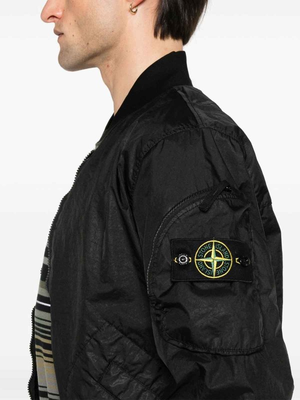 STONE ISLAND buy online Bomber Jacket In Matt Black 3L Tc Membrane