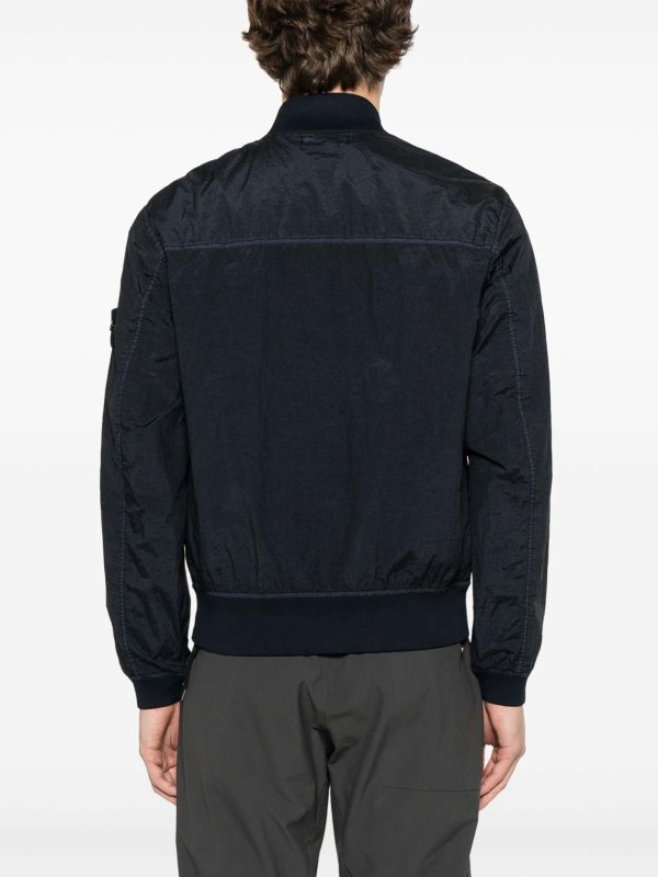 The Best Shops STONE ISLAND: bombers - Midnight Blue Bomber Jacket