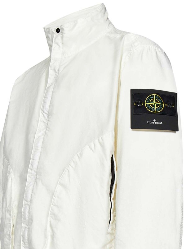 STONE  ホワイト ジャケット Men's nylon jacket k1s154100067s0069 Ivory | Caposerio.com