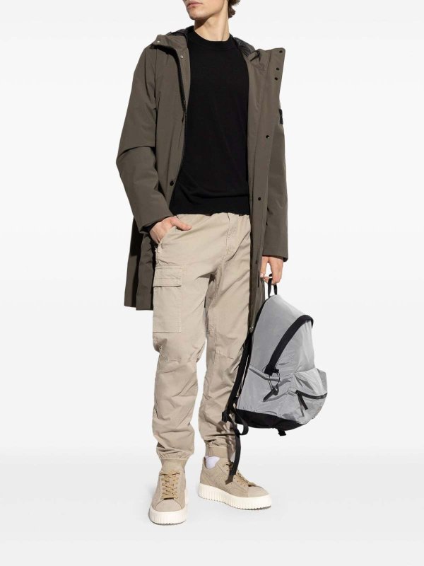 STONE ISLAND: crew necks online - Black Crew Neck Sweater