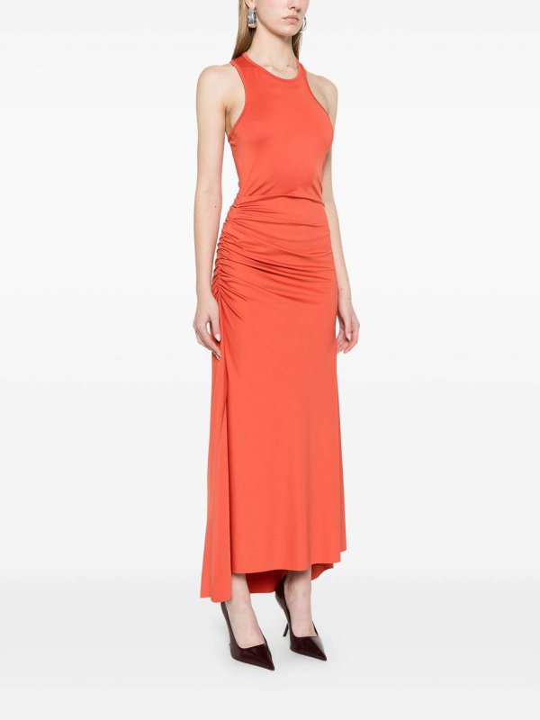VICTORIA BECKHAM: knee length dresses online - Asymmetric Midi Dress