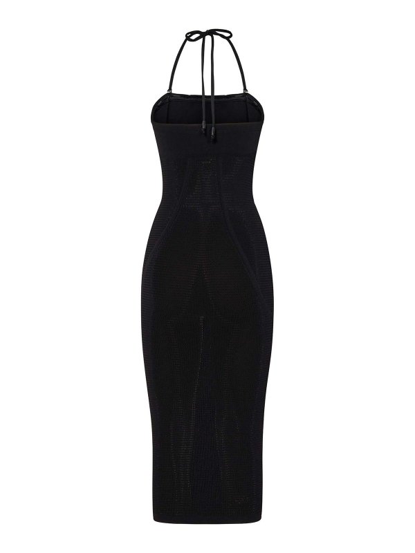 WOLFORD: beach accessories online - Black Midi Beach Dress