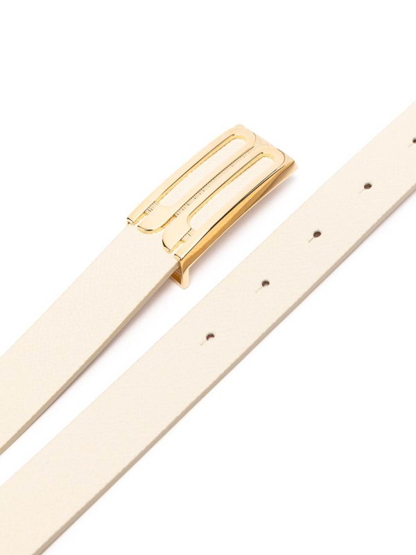 VICTORIA BECKHAM: belts online - Frame Belt Ivory Grained Calfskin Belt