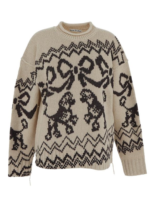 Acne Studios: クルーネック - クルーネック - 白