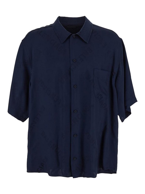 BALENCIAGA: Hemden - Hemd - Blau