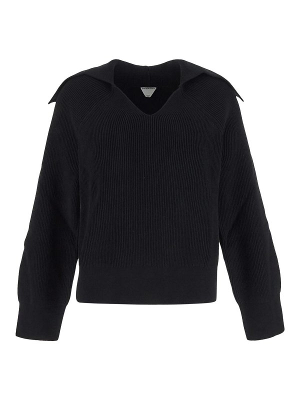 BOTTEGA VENETA: クルーネック - クルーネック - 黒