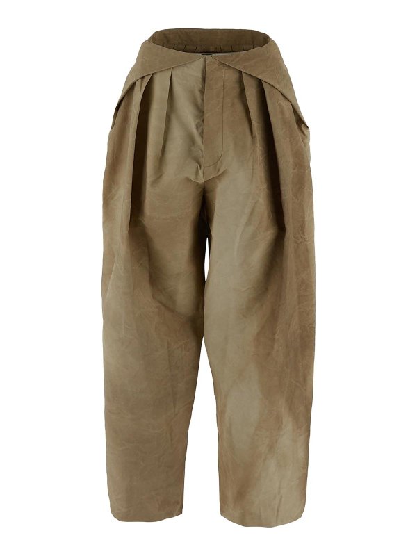 UMA WANG: Pantalons casual - Pantalons Décontractés - Rouge