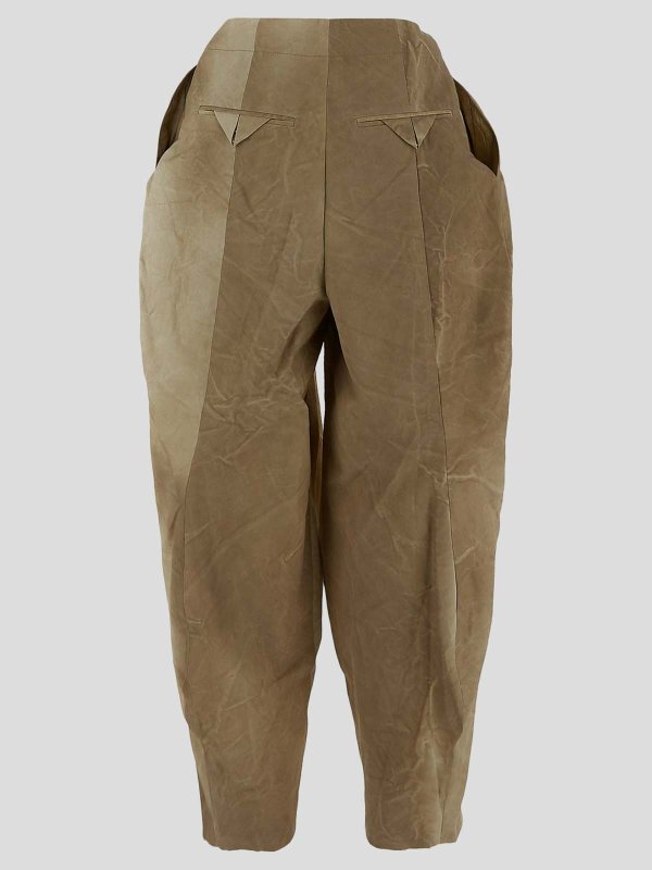 UMA WANG: Pantalons casual online - Pantalons Décontractés - Rouge