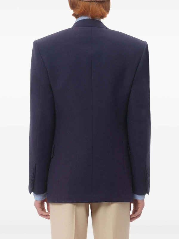 VALENTINO: giacche casual online - Blazer blu doppio, petto