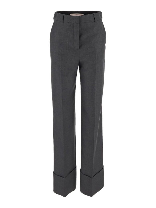VALENTINO: Pantalons casual - Pantalons Décontractés - Gris
