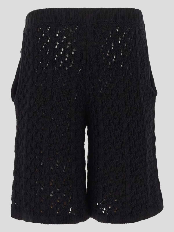 LANEUS: pantaloni shorts online - Pantaloncini a rete perforata