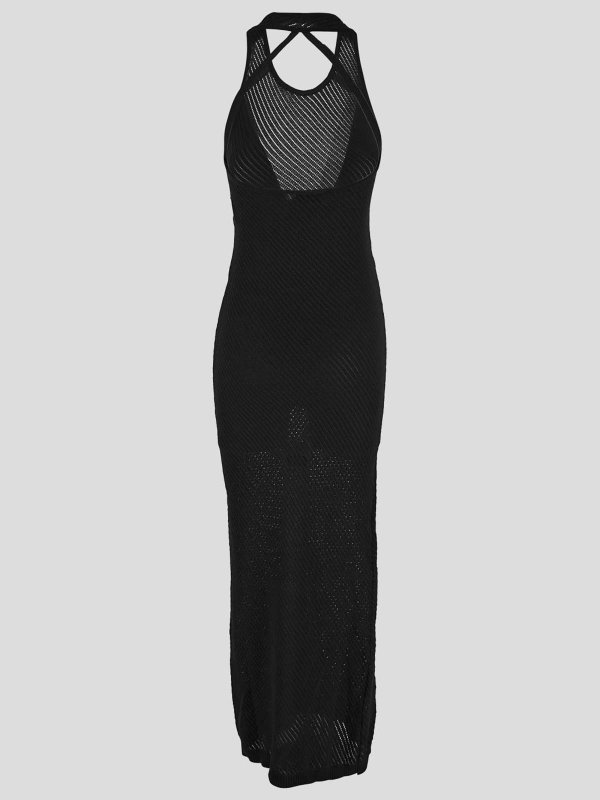 LANEUS: ニーレングスドレス online - 膝丈ドレス - 黒