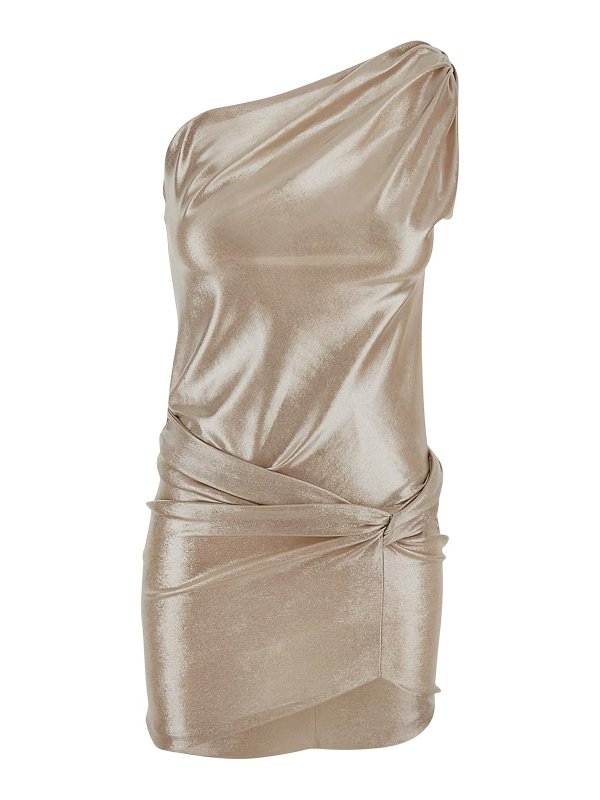 MVP WARDROBE: ニーレングスドレス - 膝丈ドレス - メタル