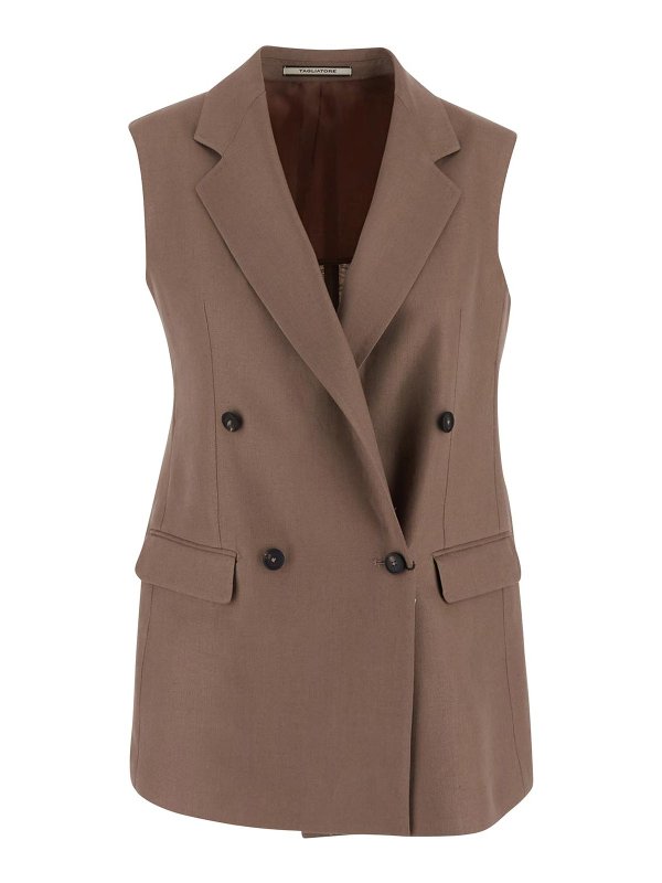 TAGLIATORE: ベスト - ベスト - ブラウン