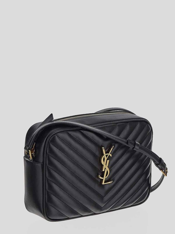 SAINT LAURENT: cross body bags online - Lou camera bag