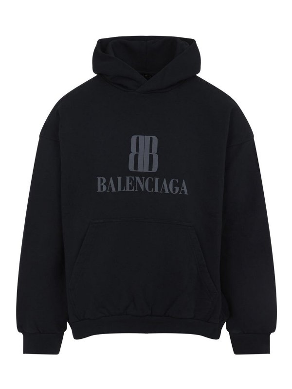 BALENCIAGA: Sweatshirts und Pullover - Sweatshirt - Schwarz
