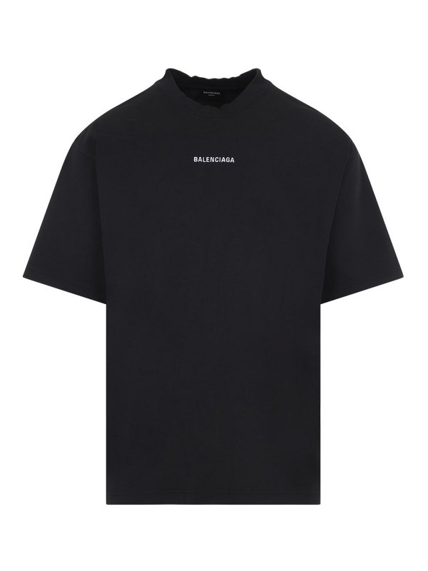 BALENCIAGA: T-shirts - T-Shirt - Schwarz