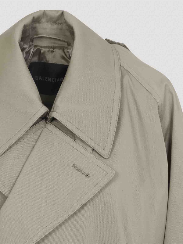 Draped Neck Trench shop online: BALENCIAGA