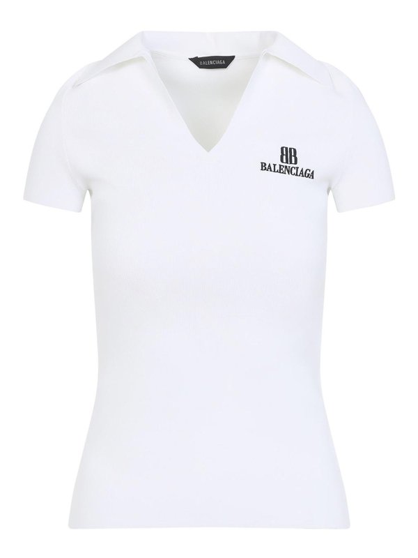 BALENCIAGA: Polos - Polo - Blanco