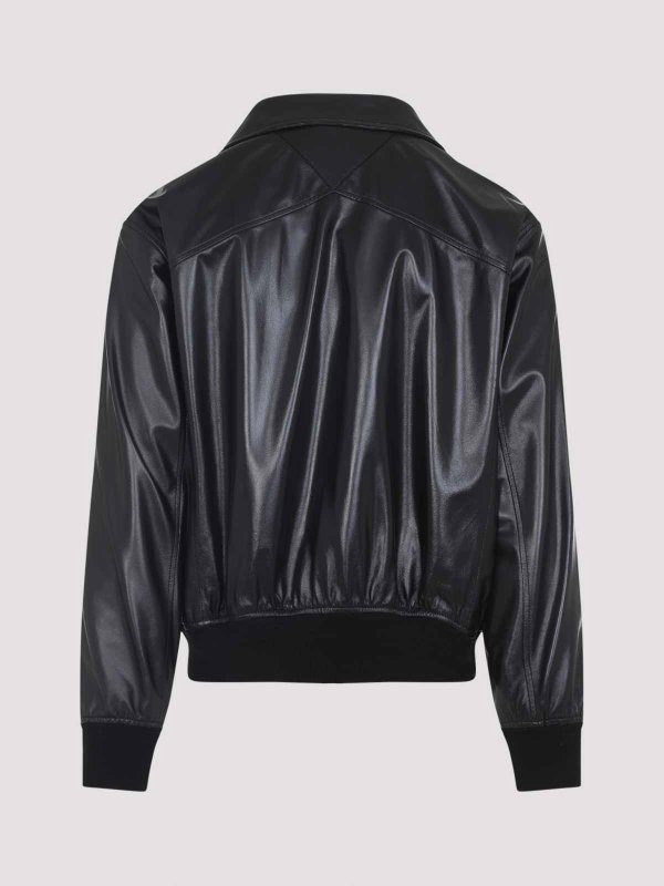 BOTTEGA VENETA: レザーコート online - レザーコート - 黒