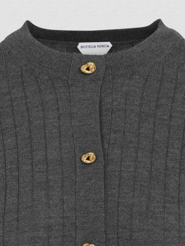 The Best Shops BOTTEGA VENETA: Cárdigans - Cárdigan - Gris