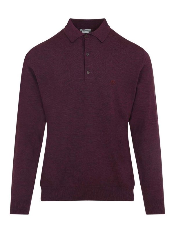 ETRO: crew necks - Knitted Long Sleeves Polo