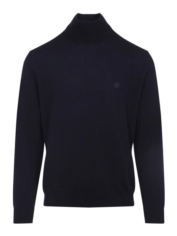 ETRO: Rollkragenpullover  und Polo-Ausschnitt - Rollkragenpullover - Blau